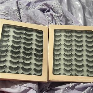 Beautiful False Eyelashes Set - Black